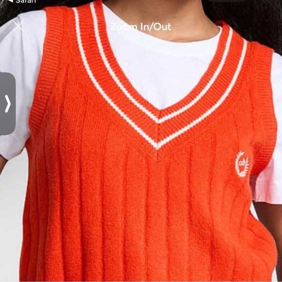 💖 Victoria’s Secret PINK knit vest with logo - Picture 2 of 2